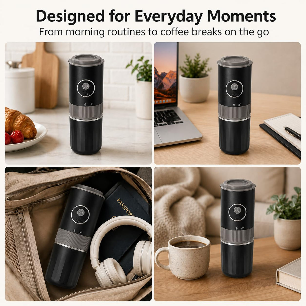 Portable Electric Coffee Grinder and Brewing Kit K16064