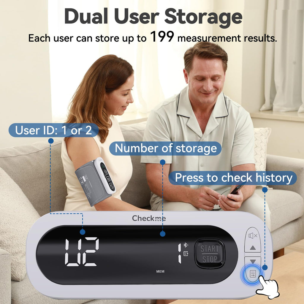 Rechargeable Automatic Upper Arm Blood Pressure Monitor T23874