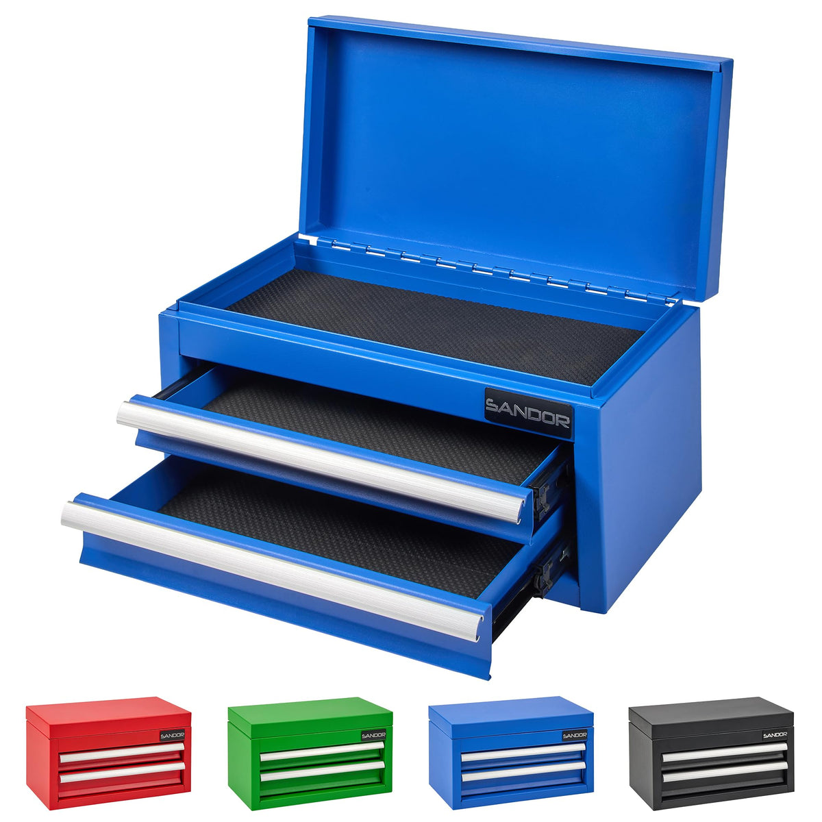 Blue Metal Tool Chest with 2 Drawers Y8734