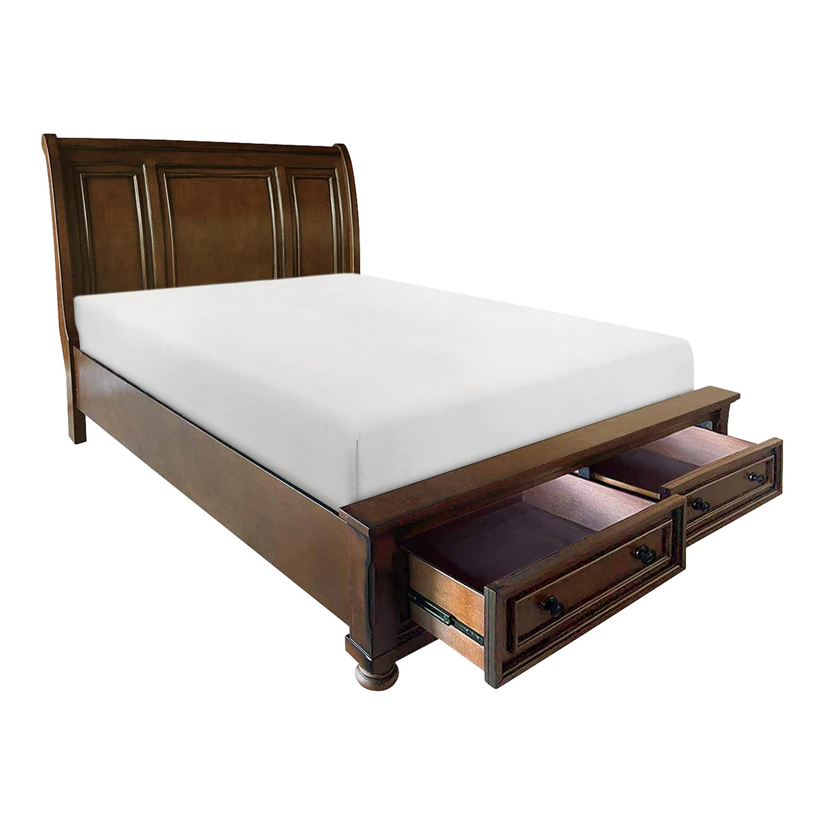 California King Platform Bed Frame with Storage Drawers V2301