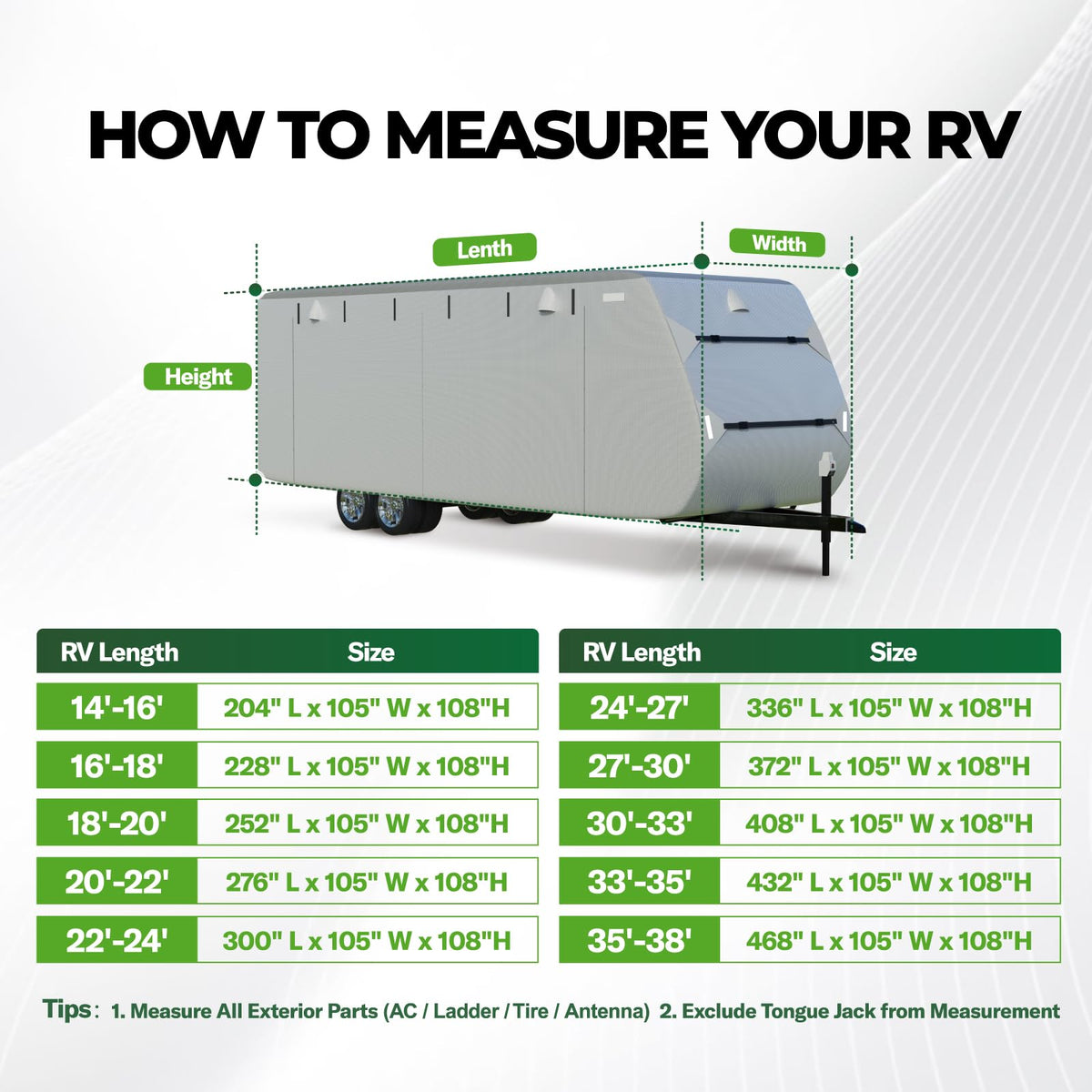 Grey 27'-30' RV Travel Trailer Cover J95567