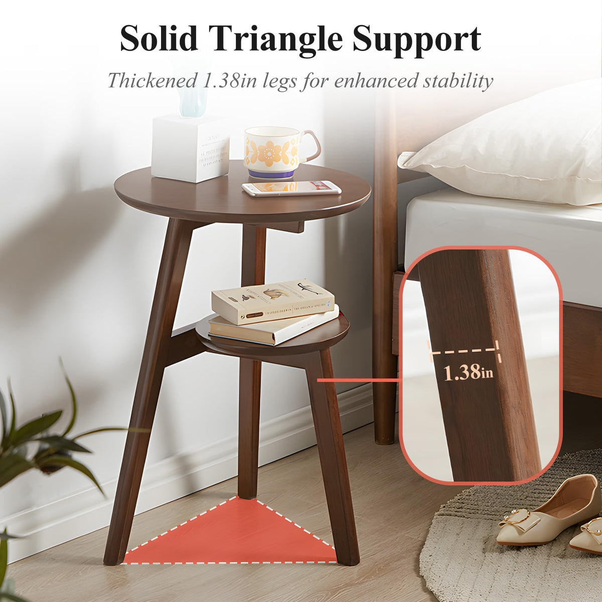 2-Tier Round Side Table U2138