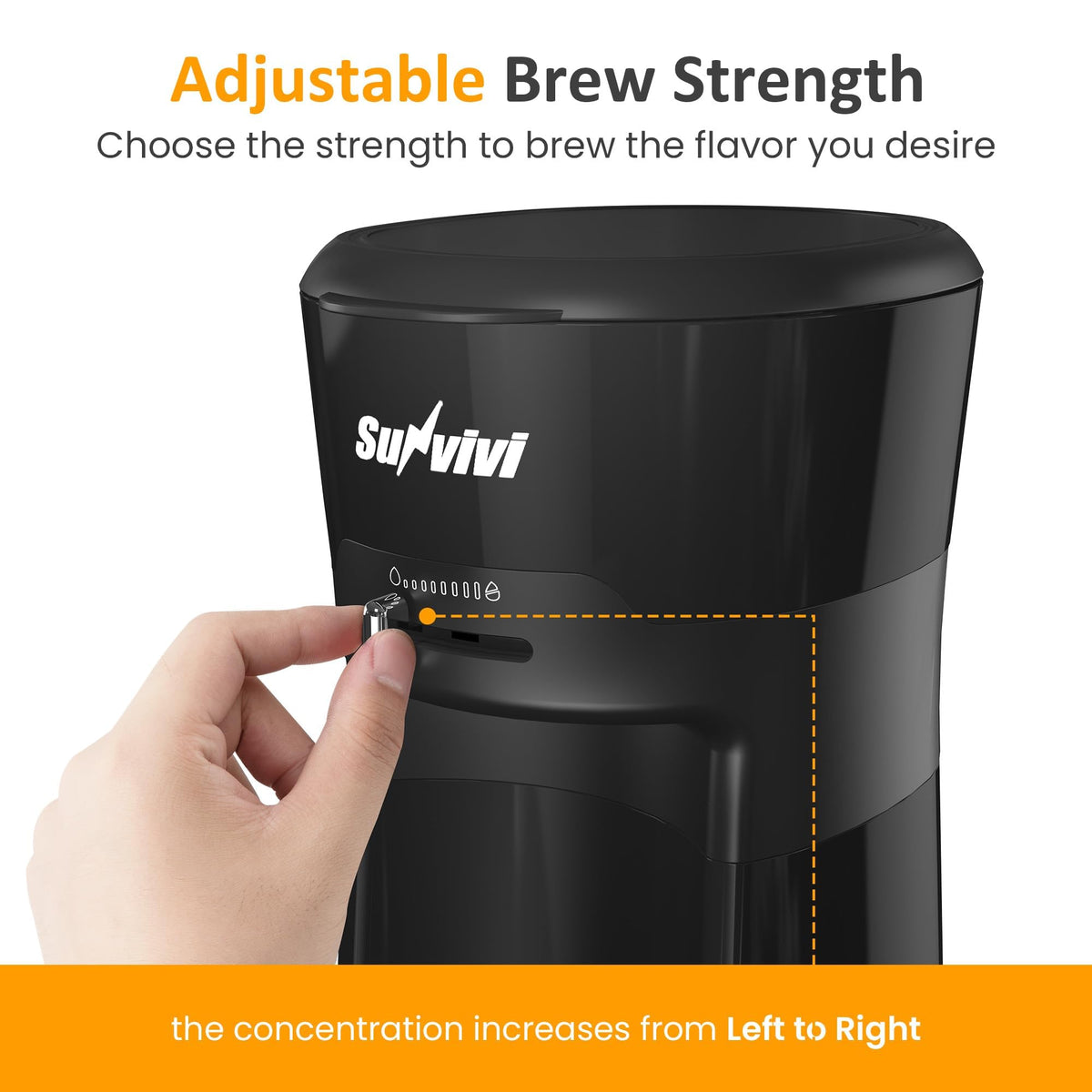 Cold Brew Coffee Maker with Reusable Filter and Insulated Pitcher, 20 Oz Black W75508