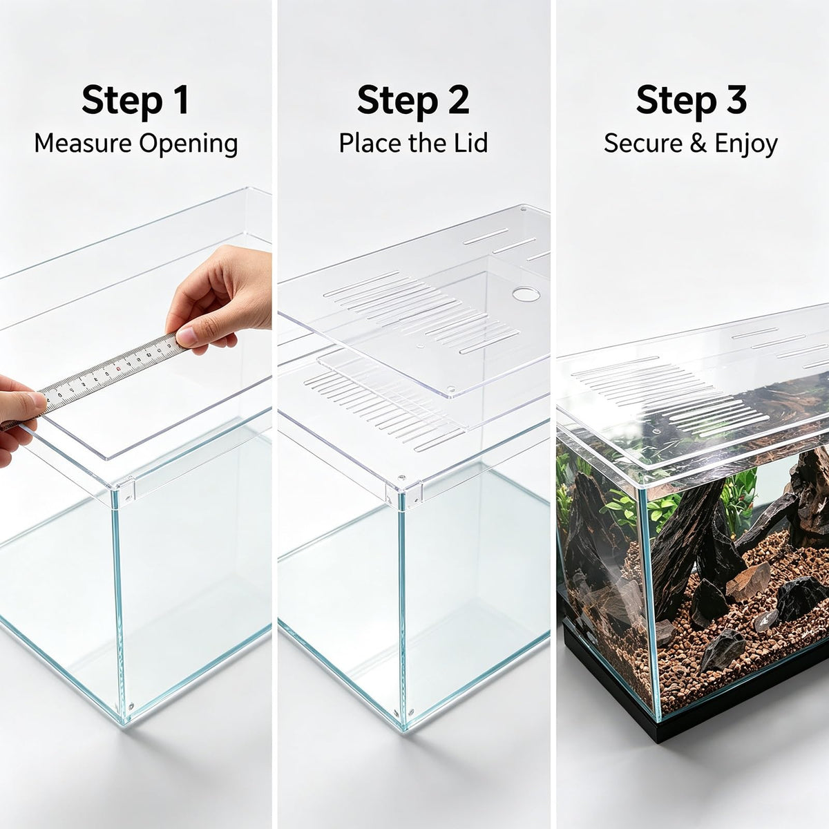 Clear Acrylic Aquarium Lid for 10-55 Gallon Tanks F106133