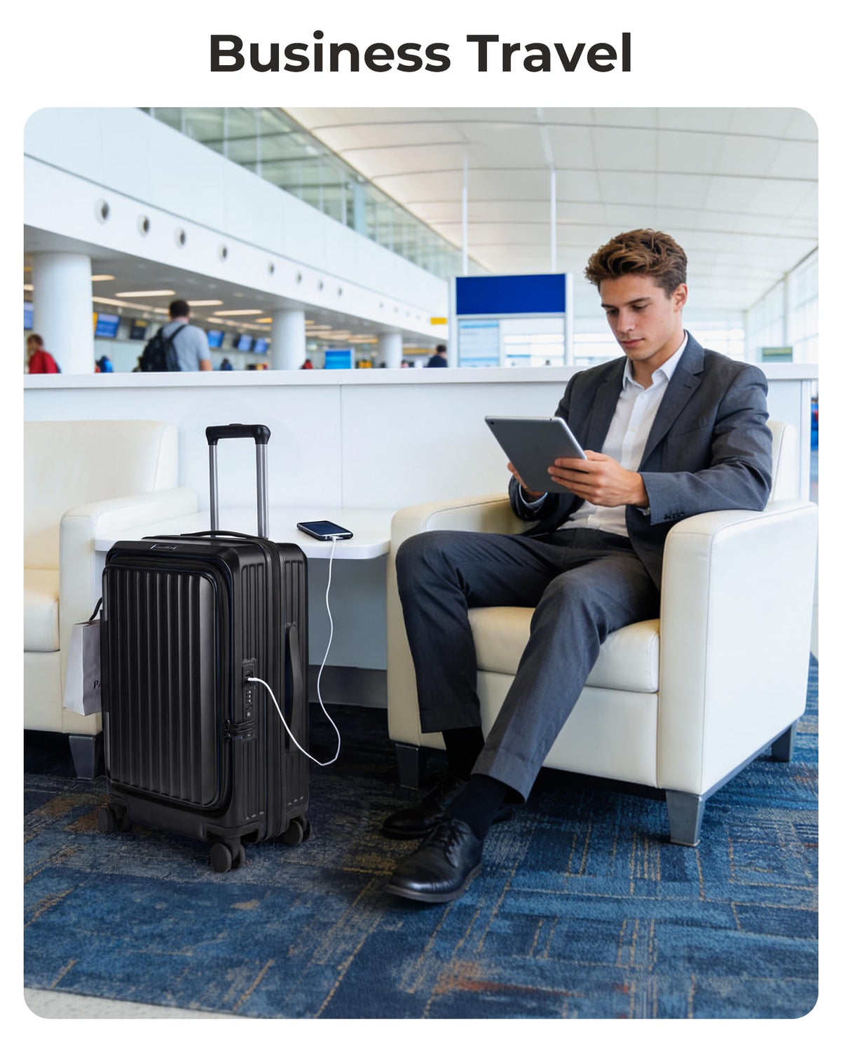 20" Expandable Carry-On Black J828556