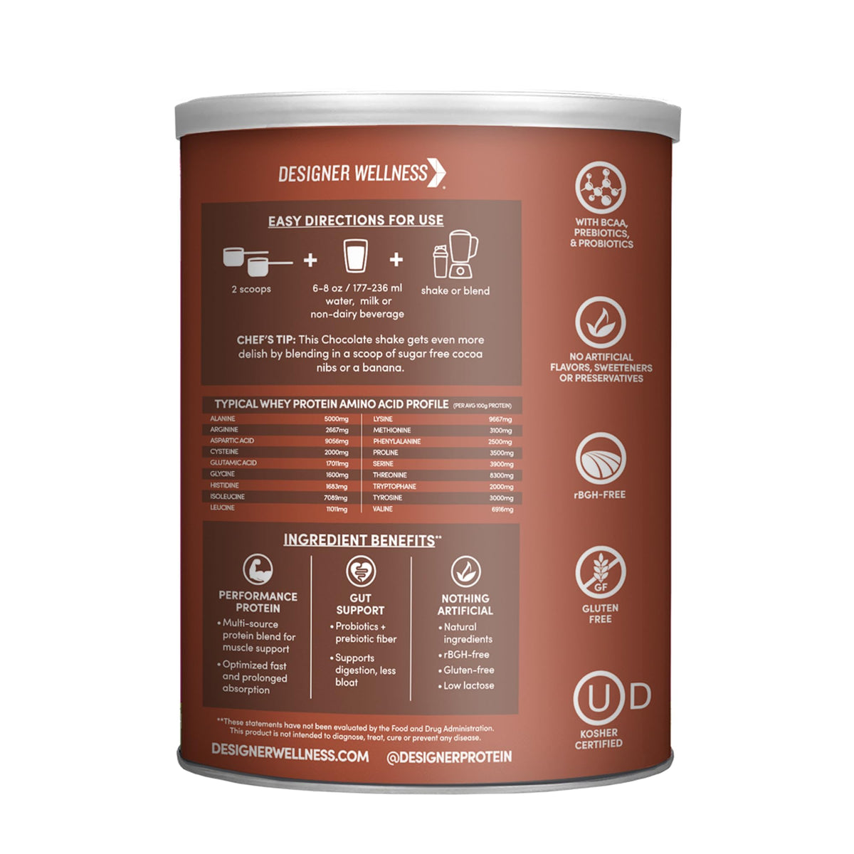 Chocolate Whey Protein Powder 12 oz I43964