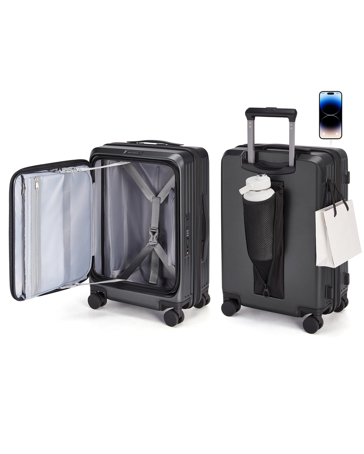 20" Expandable Carry-On Black J828556
