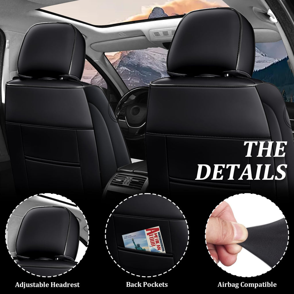 Waterproof Nappa Leather Full Set Car Seat Covers K6718