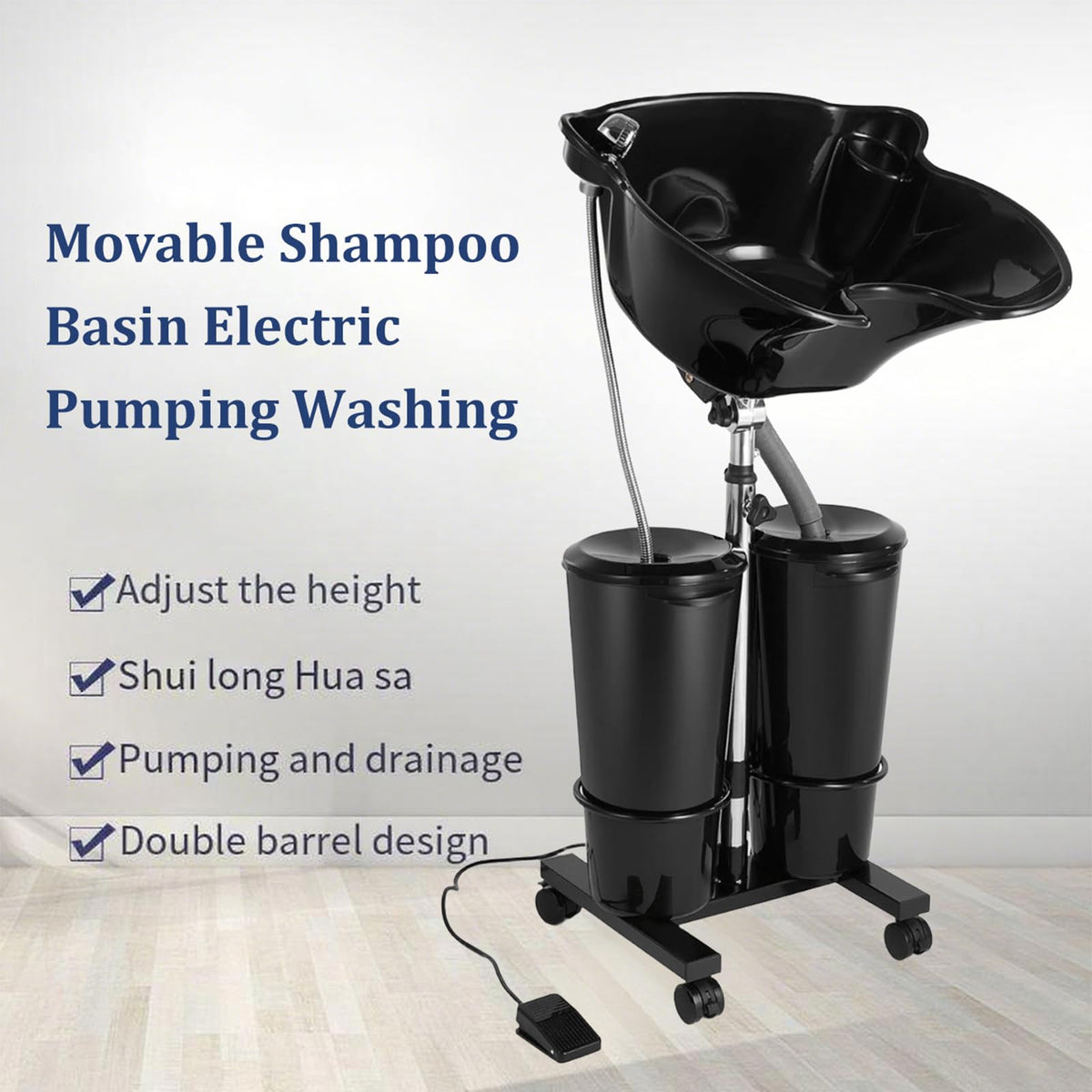 Portable Hair Washing Basin with Electric Pump J465379