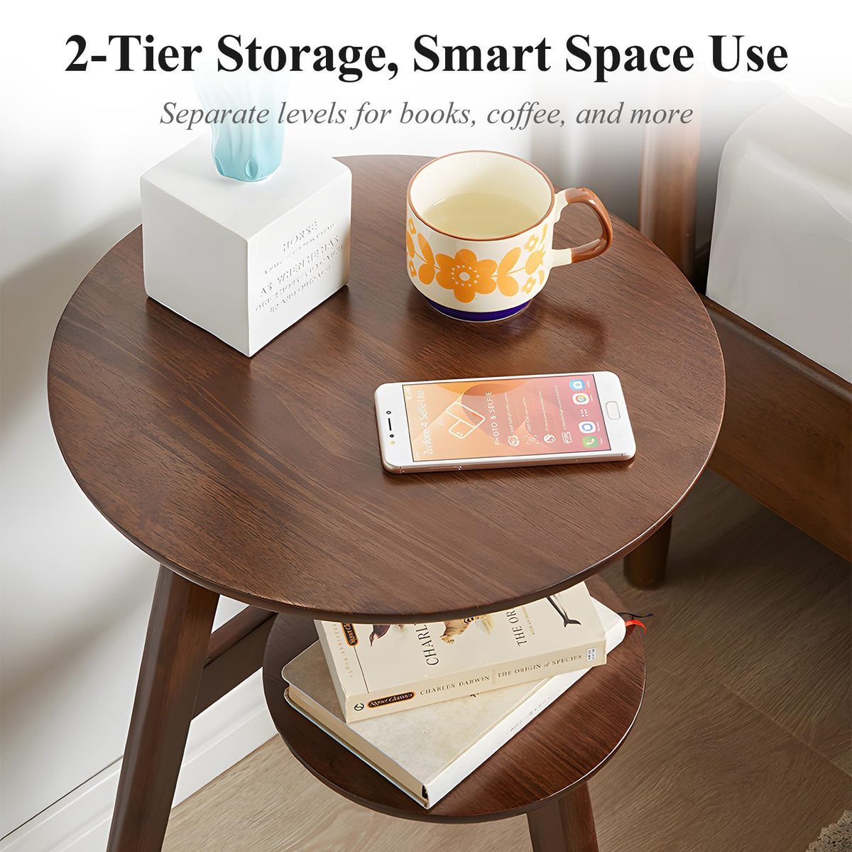 2-Tier Round Side Table U2138