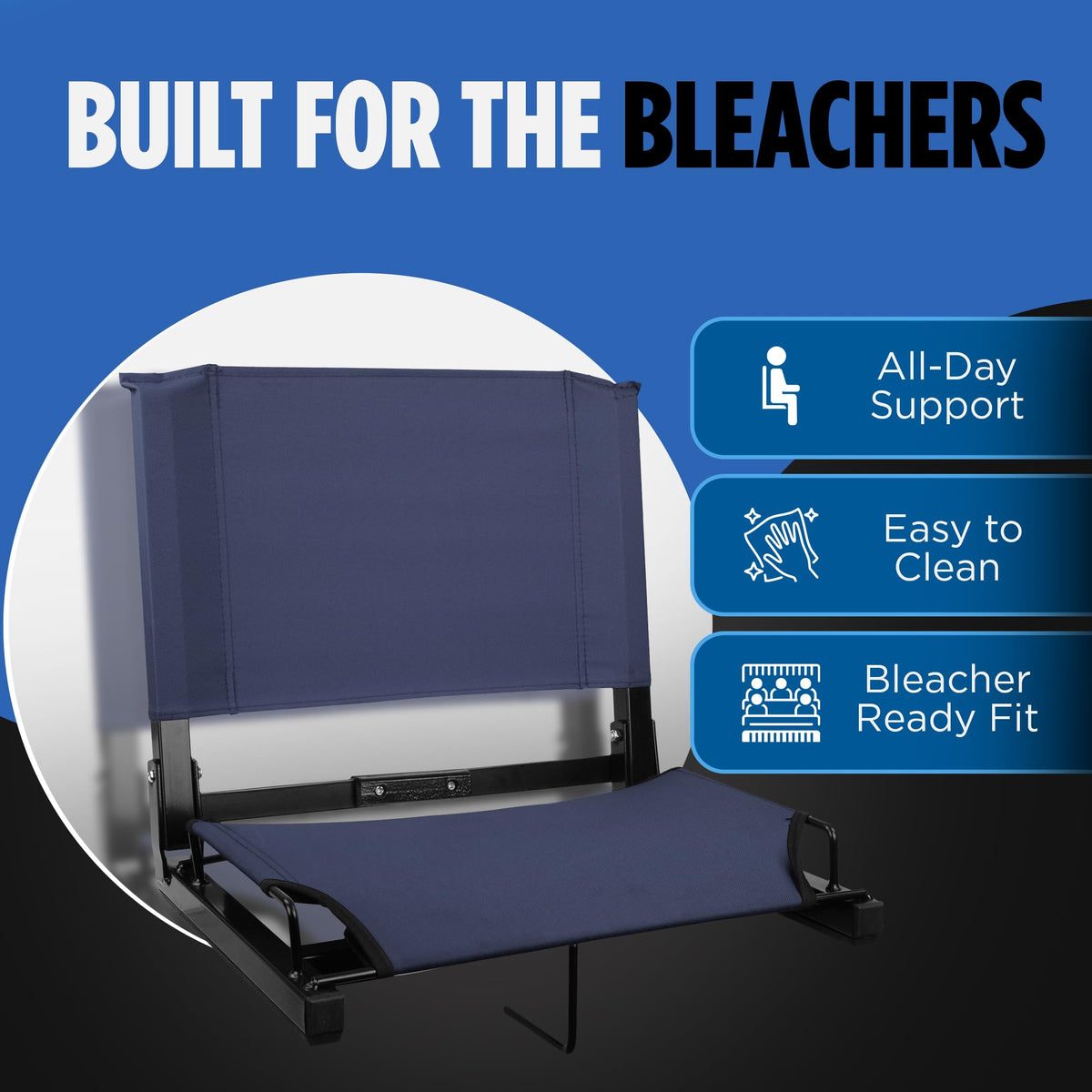 Bleacher Chairs with Back and Cushion C226943