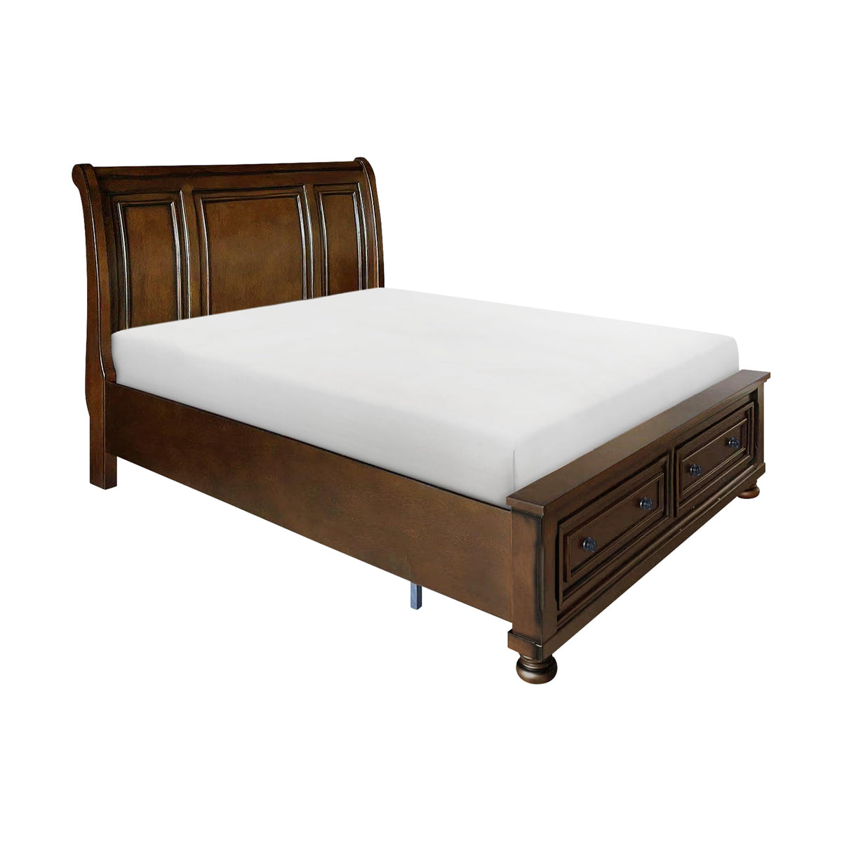 California King Platform Bed Frame with Storage Drawers V2301