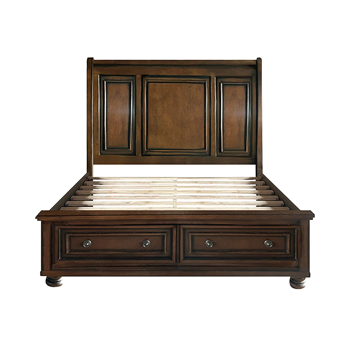 California King Platform Bed Frame with Storage Drawers V2301