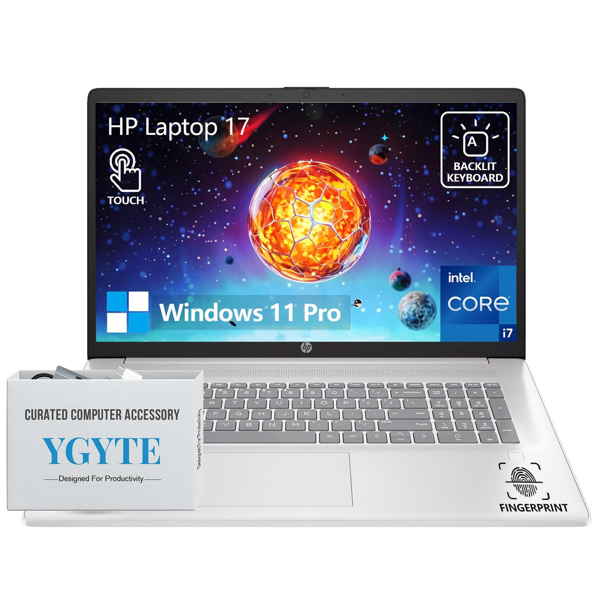 17.3” Touchscreen Laptop, Intel 10-Core i7, 16GB RAM 512GB SSD Q467