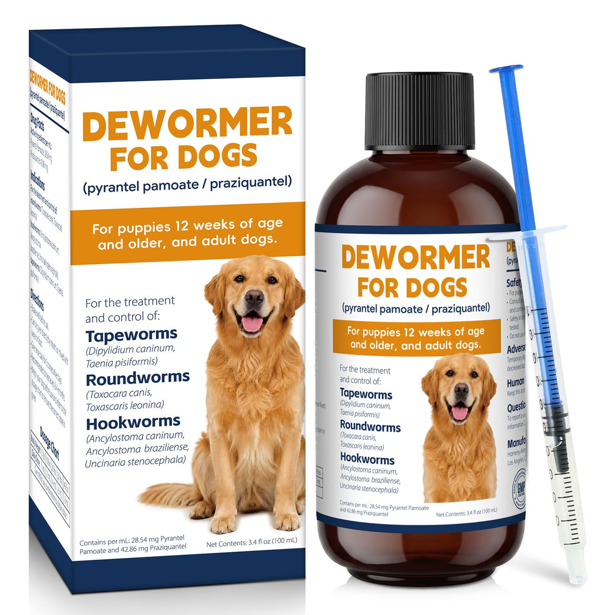 Dog and Puppy Oral Liquid Dewormer 100ml C655790
