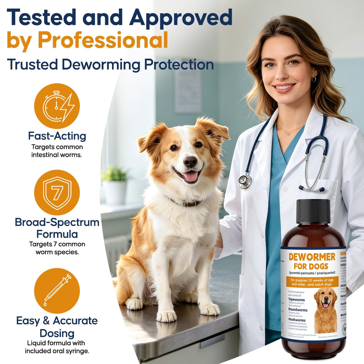 Dog and Puppy Oral Liquid Dewormer 100ml C655790