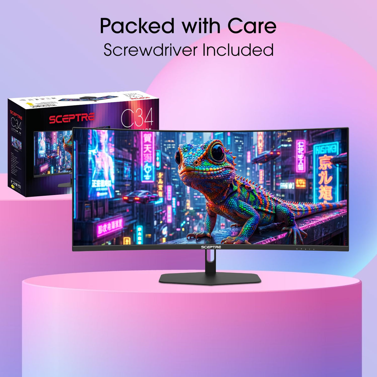 Curved 34-inch Gaming Monitor 3440 x 1440 240Hz K91607