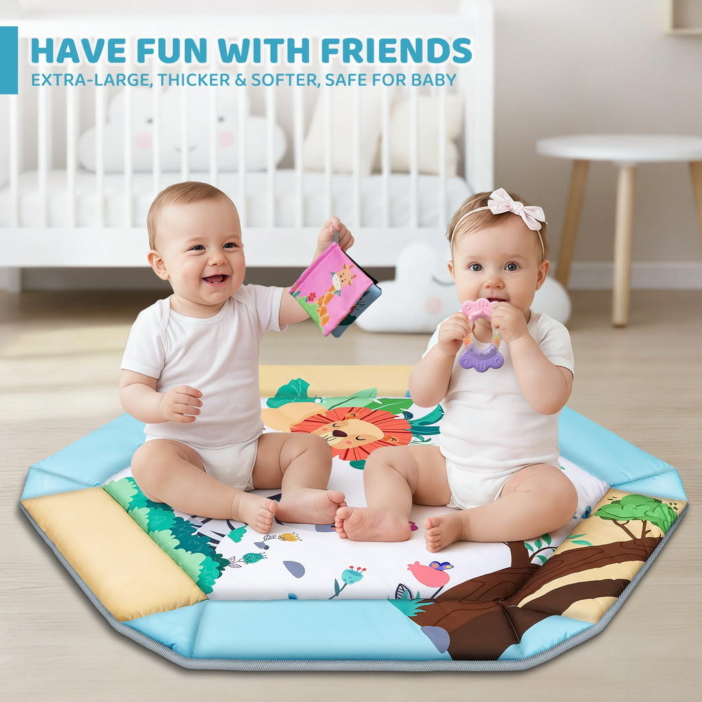 8-in-1 Tummy Time Play Mat & Ball Pit with 6 Toys R61204