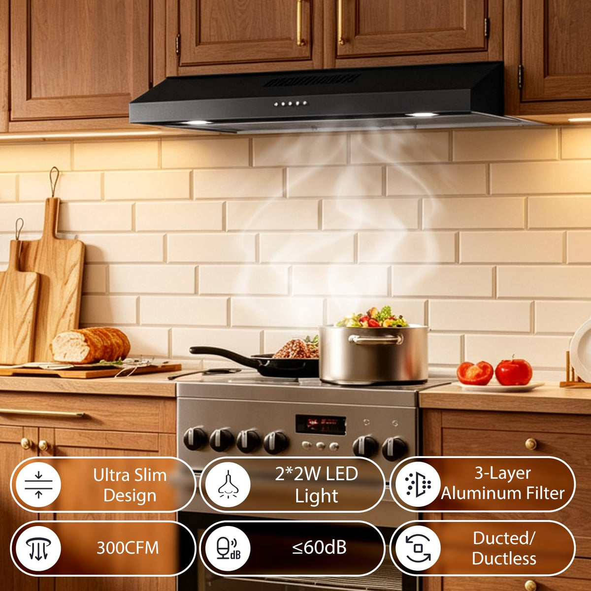 30 inch Under Cabinet Stainless Steel Range Hood O120668