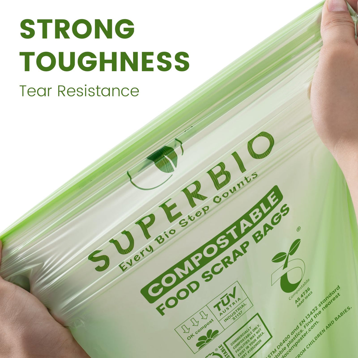 1.6 Gallon Compostable Food Scrap Bags B17128