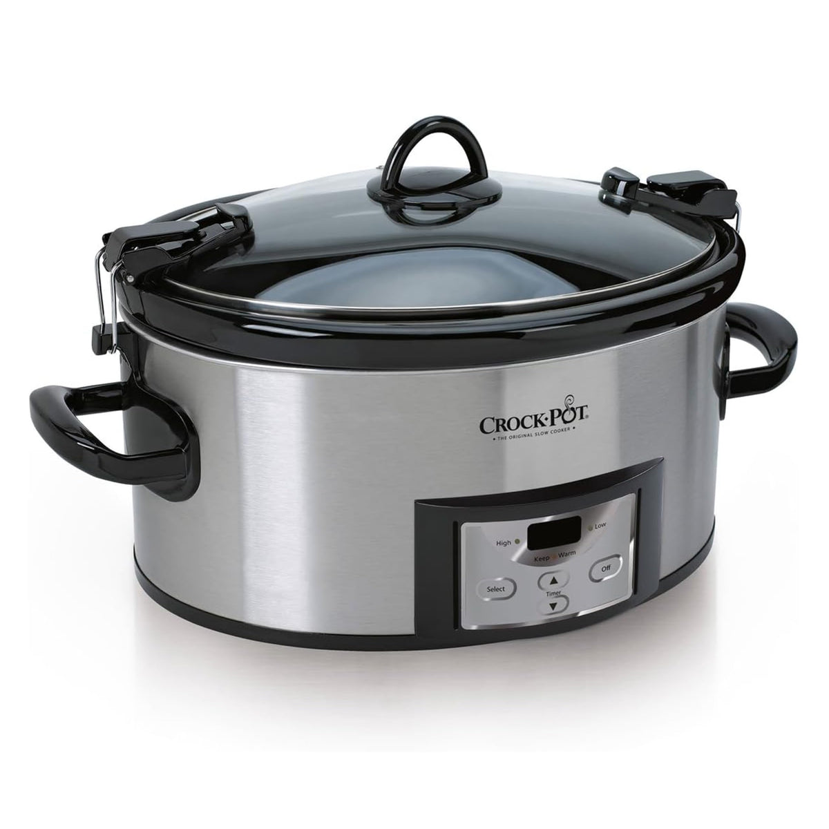 6 Quart Programmable Slow Cooker with Digital Timer Stainless Steel T98031