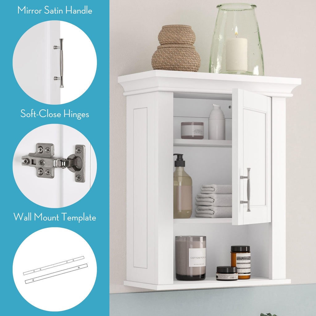 White Wall Mount Medicine Cabinet Q960