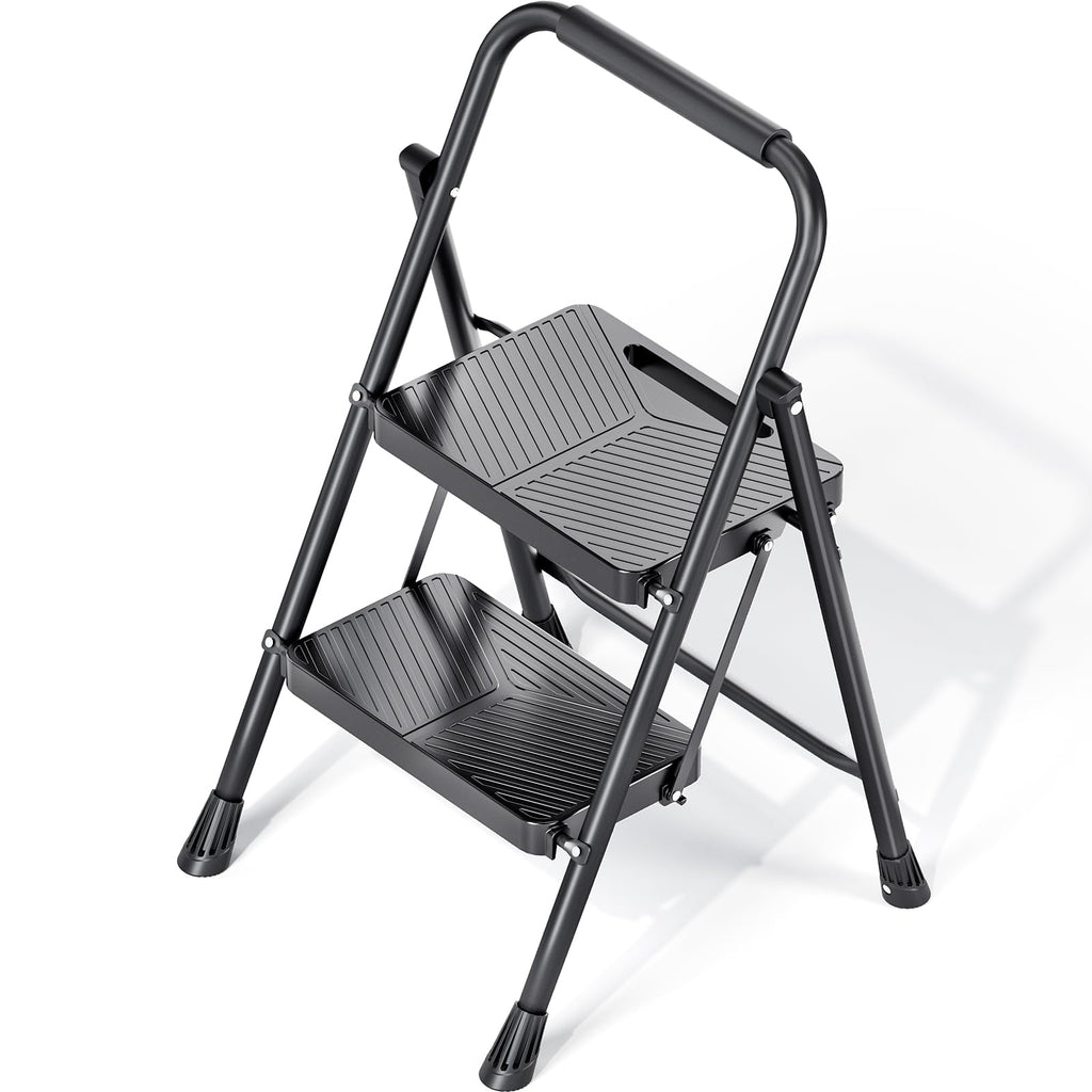 Folding 2 Step Ladder with Anti-Slip Pedals Z26561