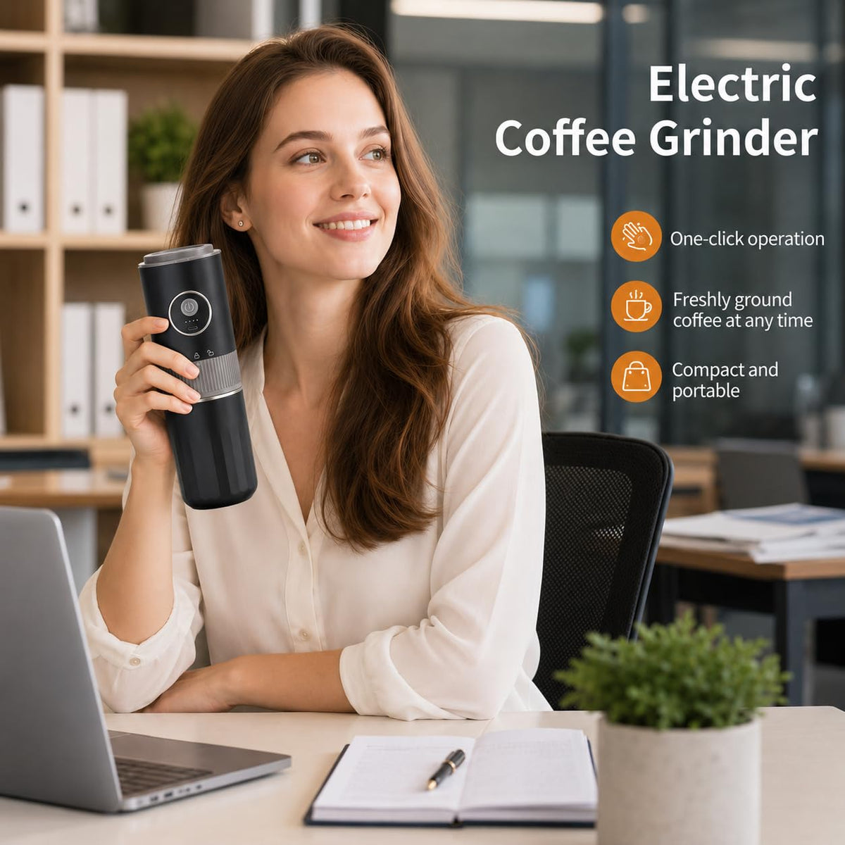 Portable Electric Coffee Grinder and Brewing Kit K16064