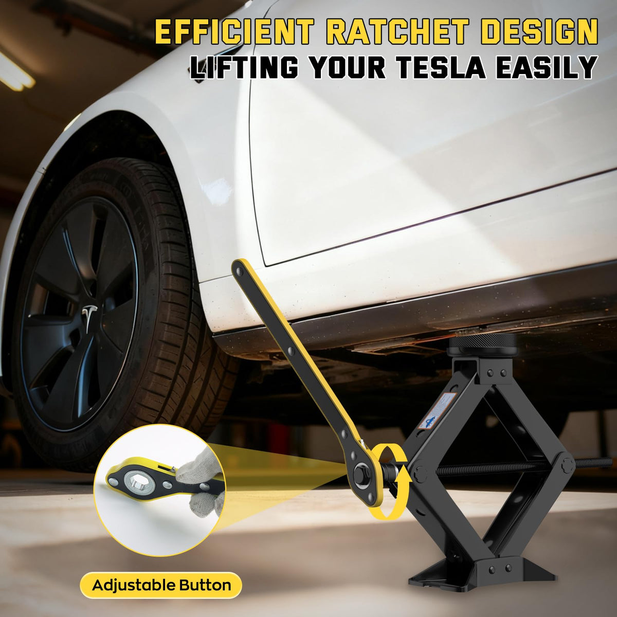 3 Ton Scissor Jack with Lug Wrench S8682