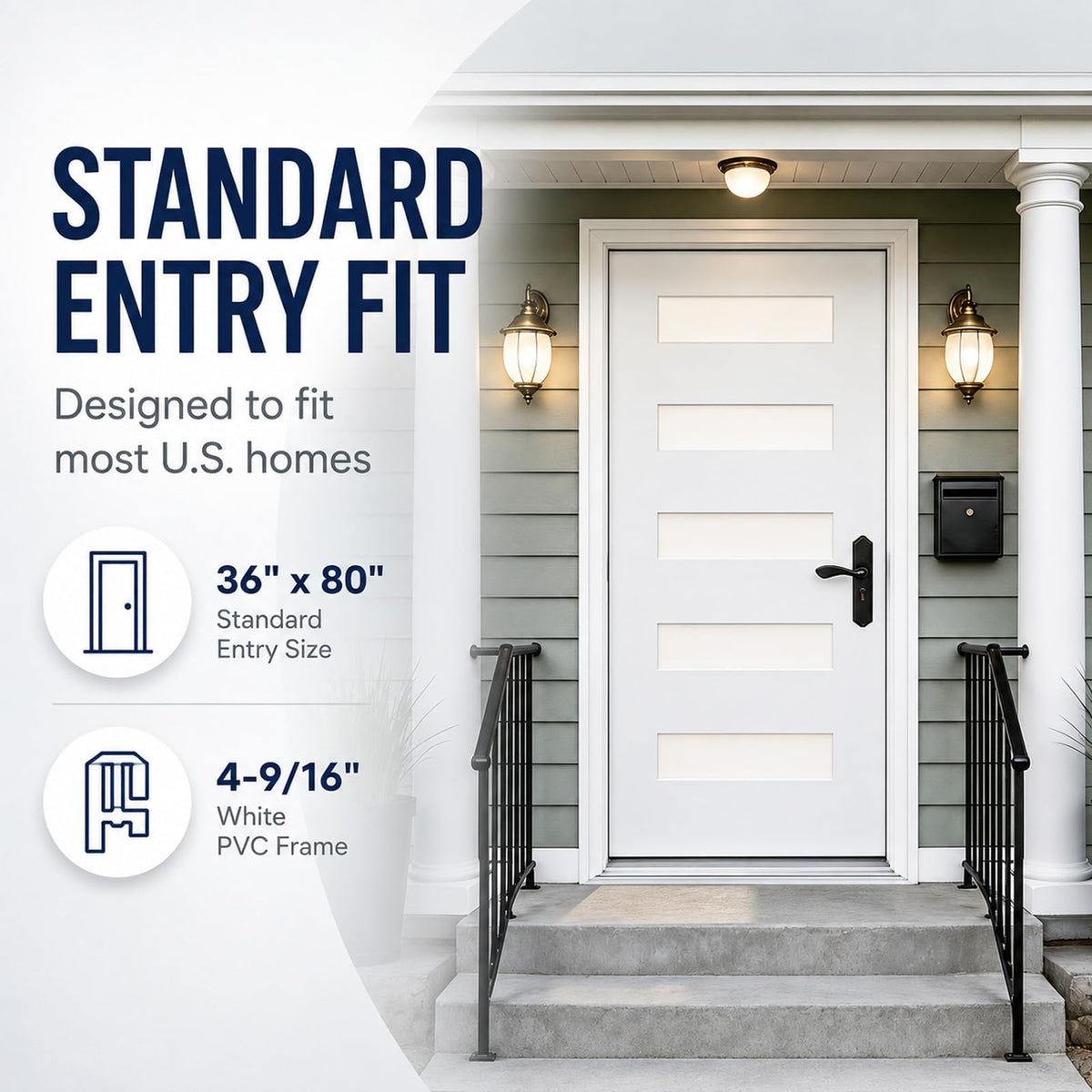 36"x80" Fiberglass Entry Door N13974