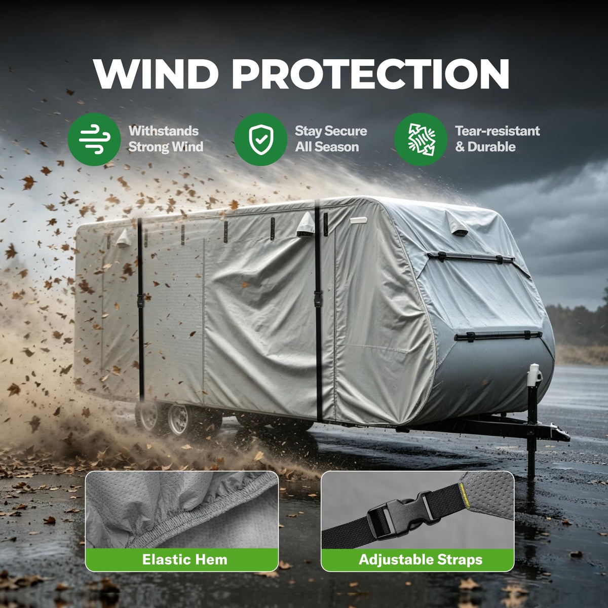 Grey 27'-30' RV Travel Trailer Cover J95567