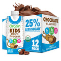 Organic Vegan Kids Protein Shakes Chocolate 8 Fl Oz 12 Pack X712760