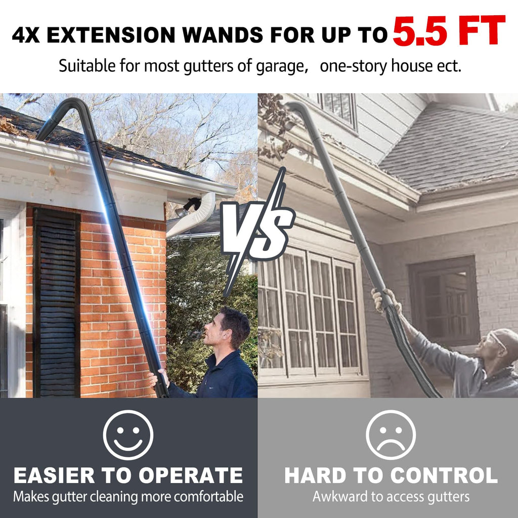 2-1/2 in. Gutter Cleaning Attachment Kit for Wet Dry Vac N751