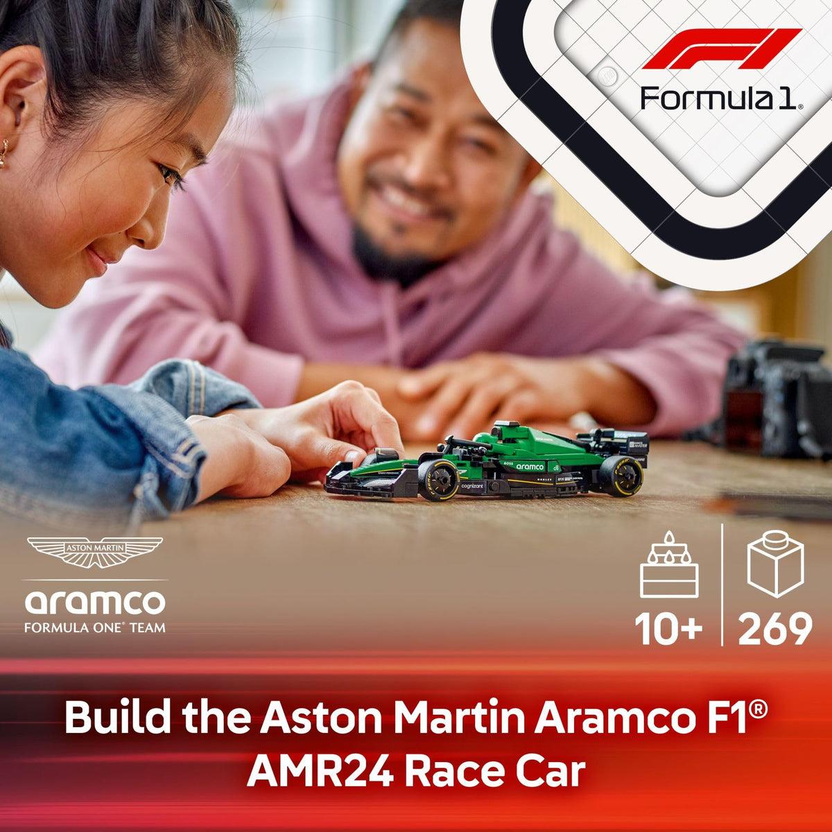 Aston Martin F1 Race Car Toy Building Set X994