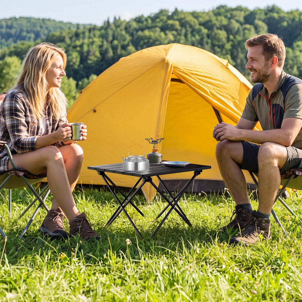 Small Folding Camping Table Aluminum Frame Y500317