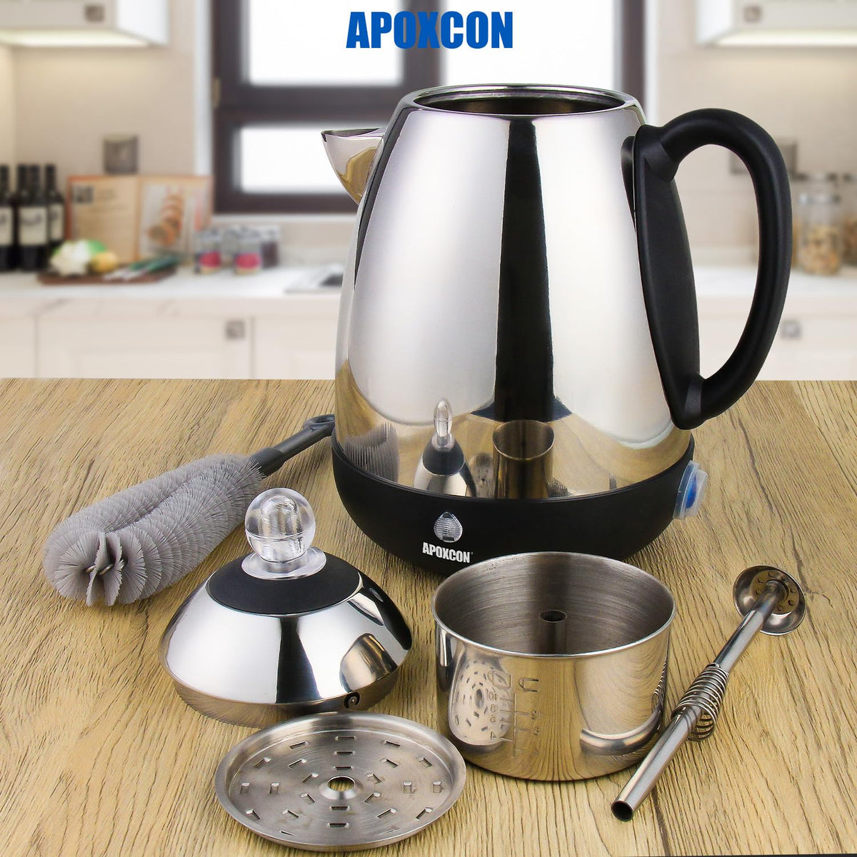 Electric Stainless Steel Coffee Percolator 10 Cup K84252