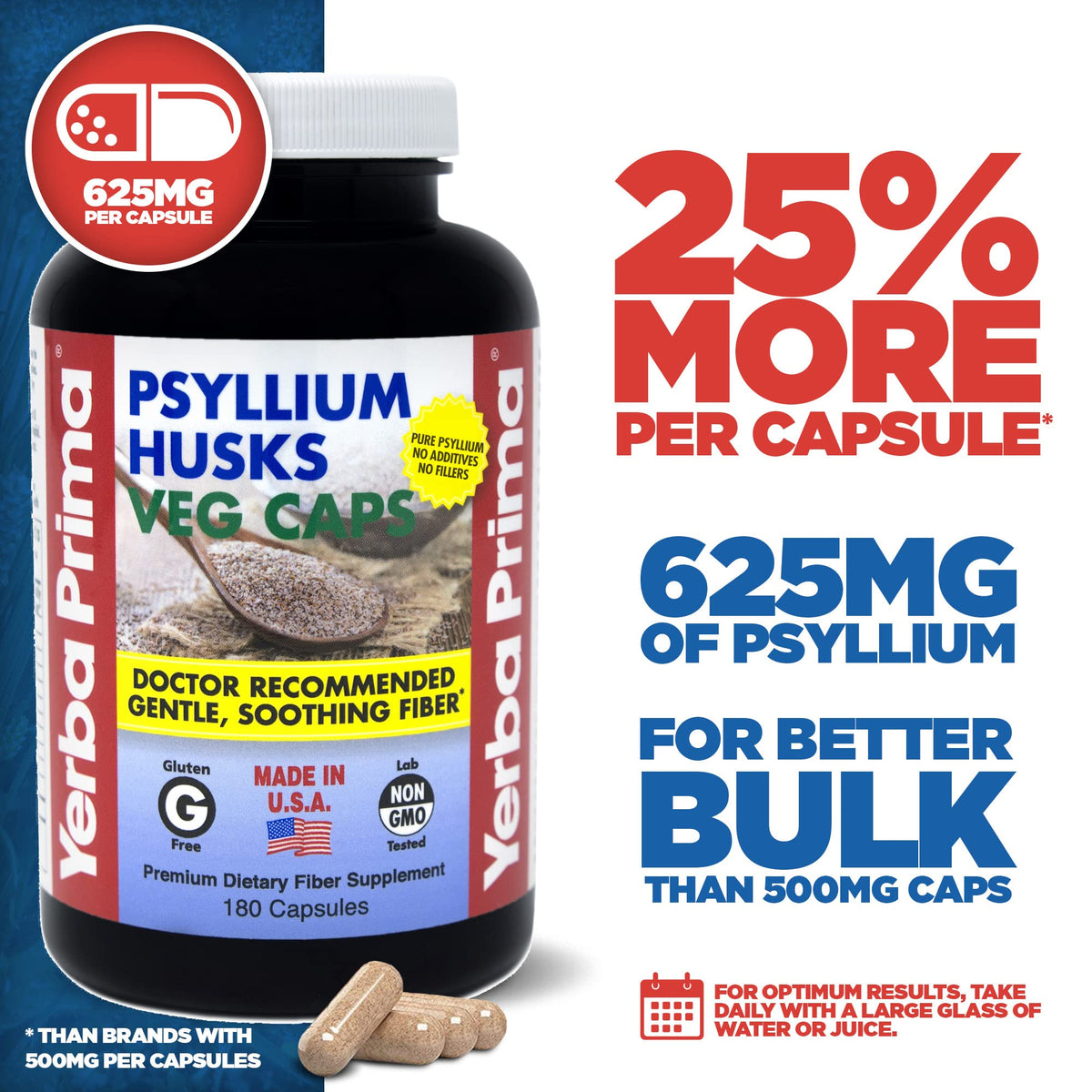 Psyllium Husks 180 Veg Caps R10097