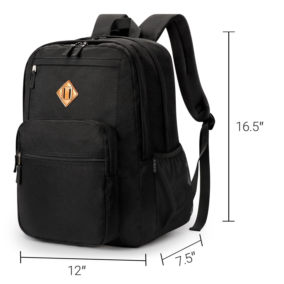 Black 26L Water Resistant Backpack S415166