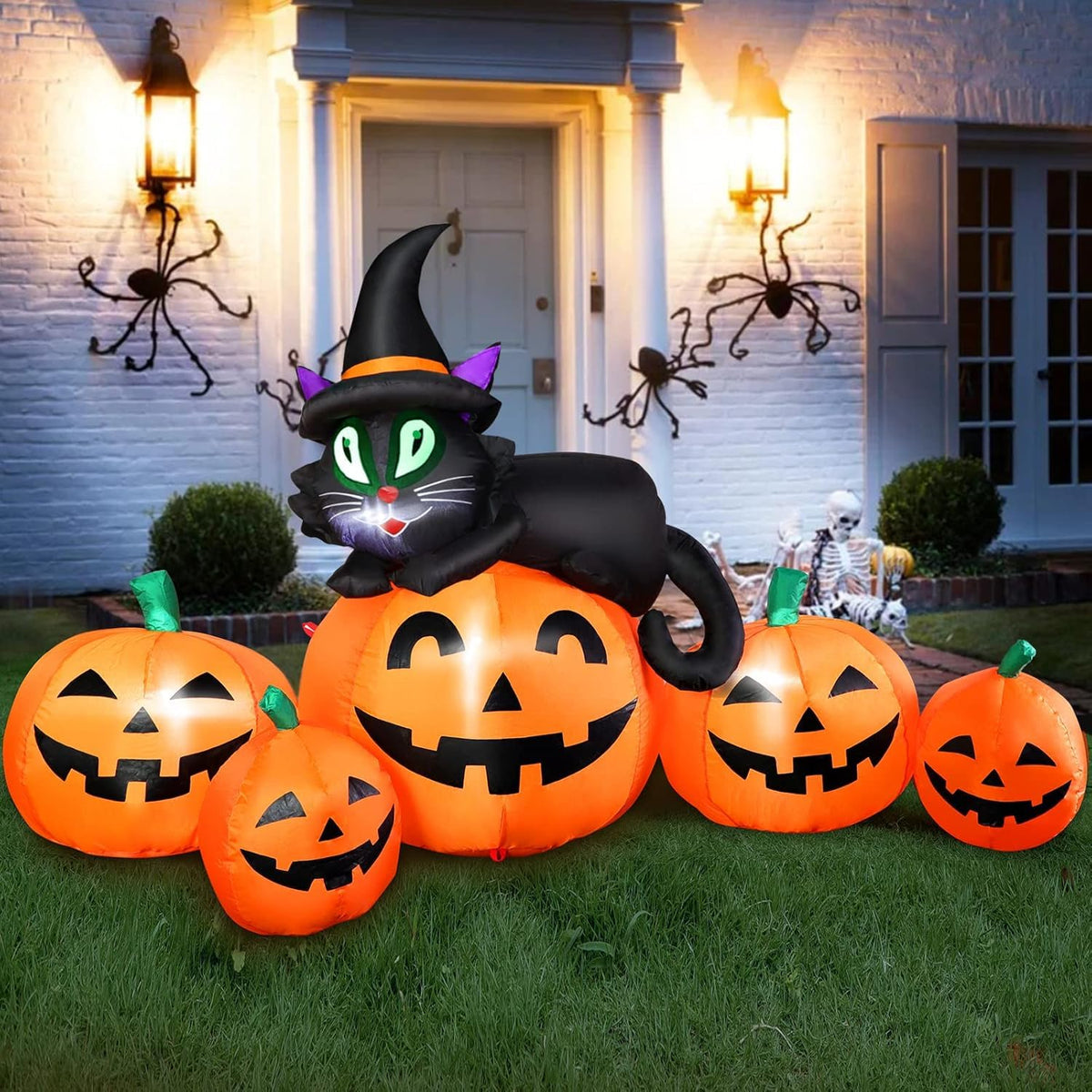 5FT Lighted Inflatable Pumpkin Outdoor Decoration T366
