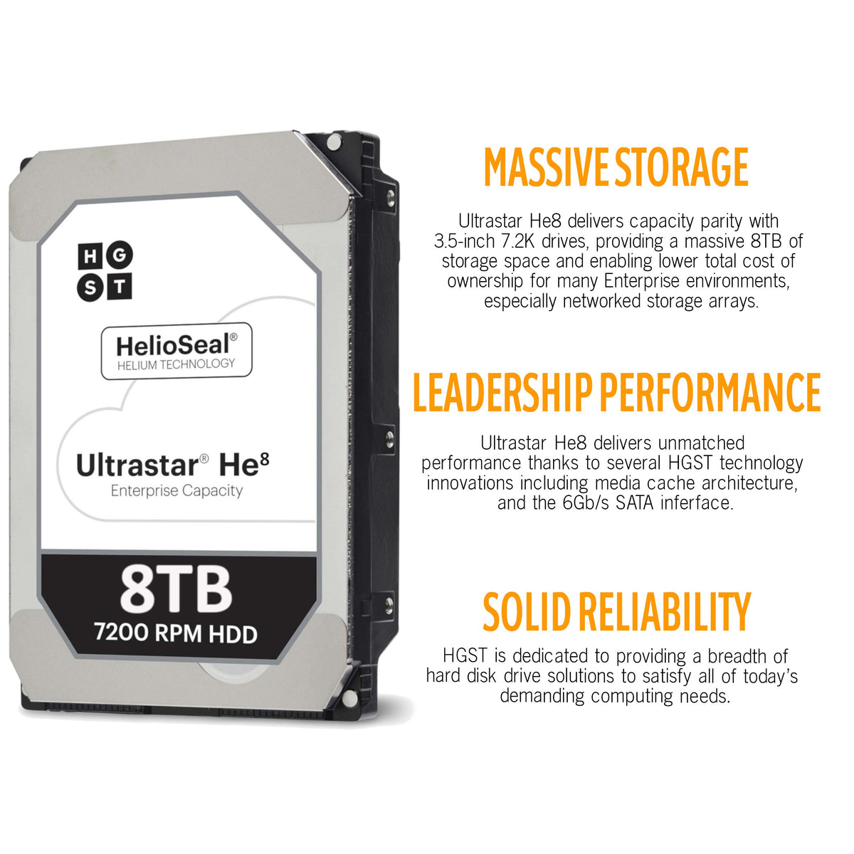 8TB 7200 RPM SATA 3.5in HDD W3549