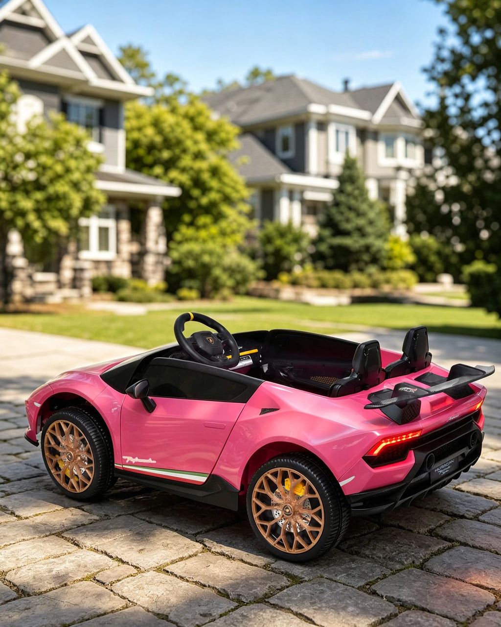 Pink 24V 2 Seater Kids Ride on Car G723