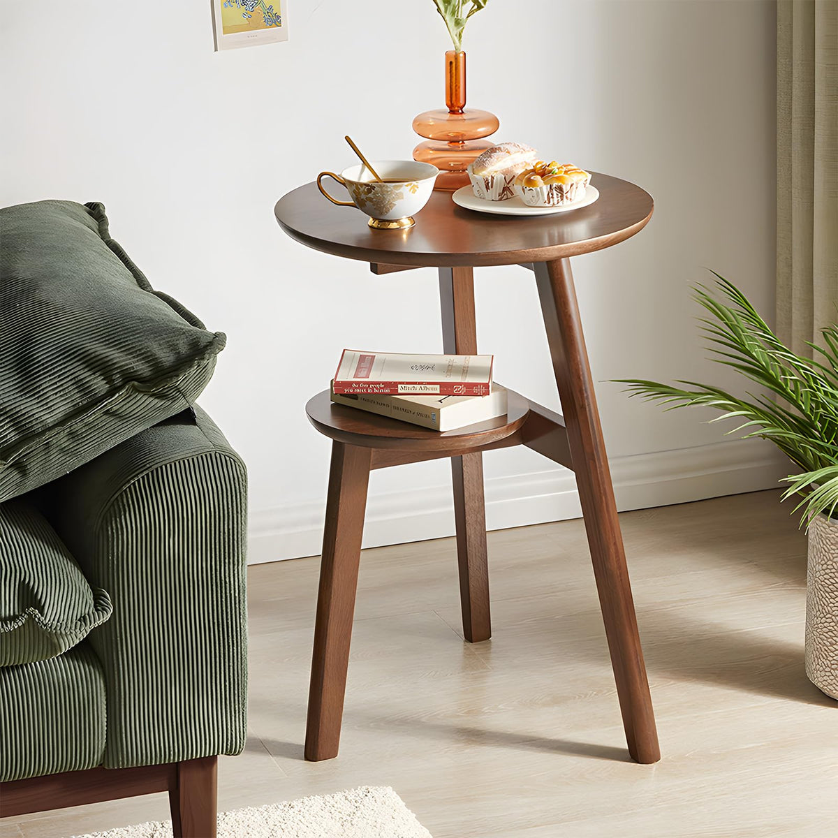 2-Tier Round Side Table U2138