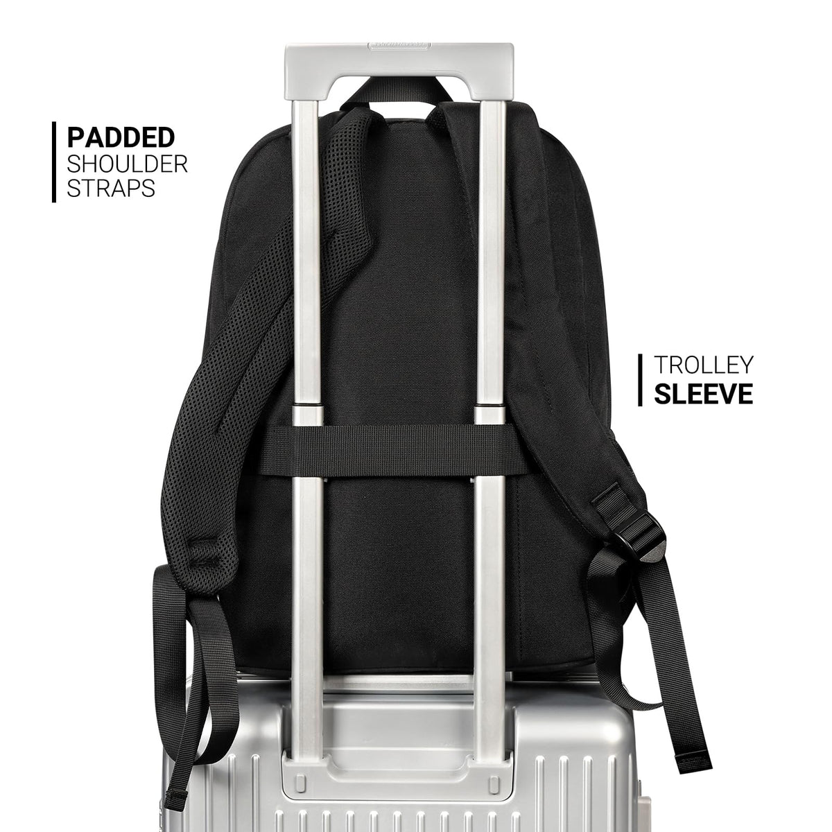Black 26L Water Resistant Backpack S415166