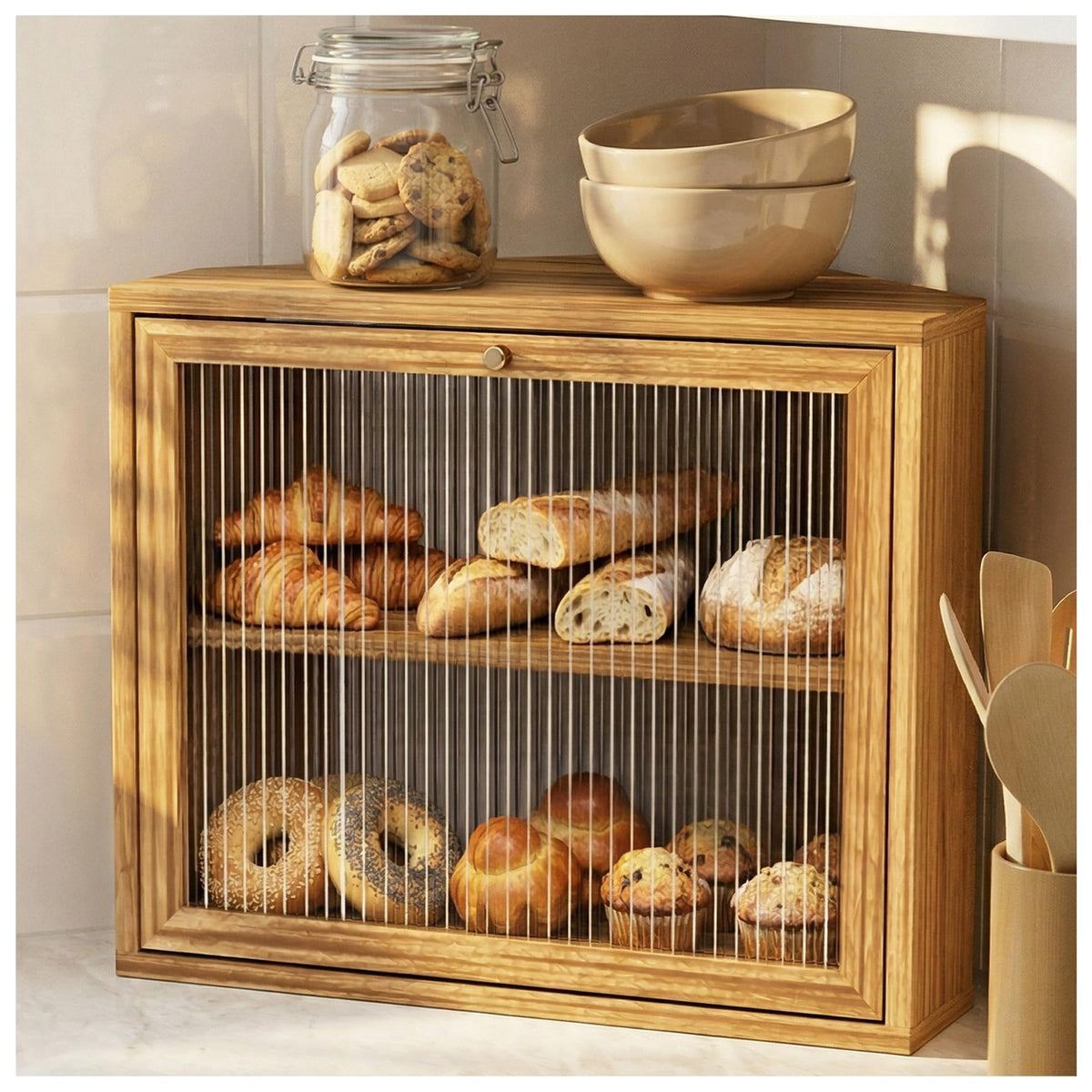 Double Layer Bread Box Q80045