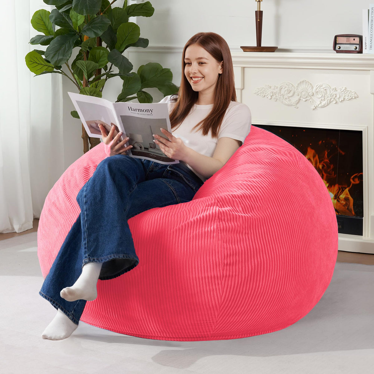 4FT Bean Bag Chair with Handle V751151