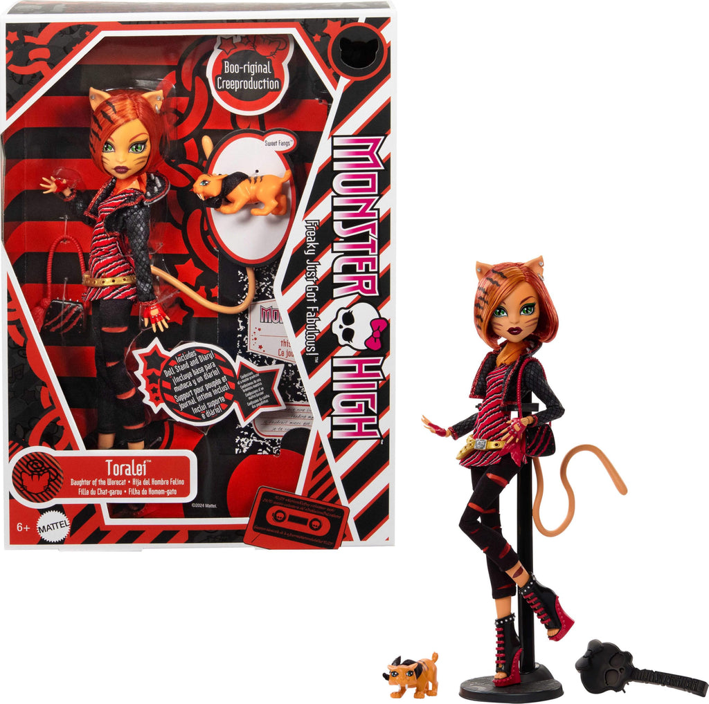 Monster High Doll with Doll Stand, Diary, and Pet R90936