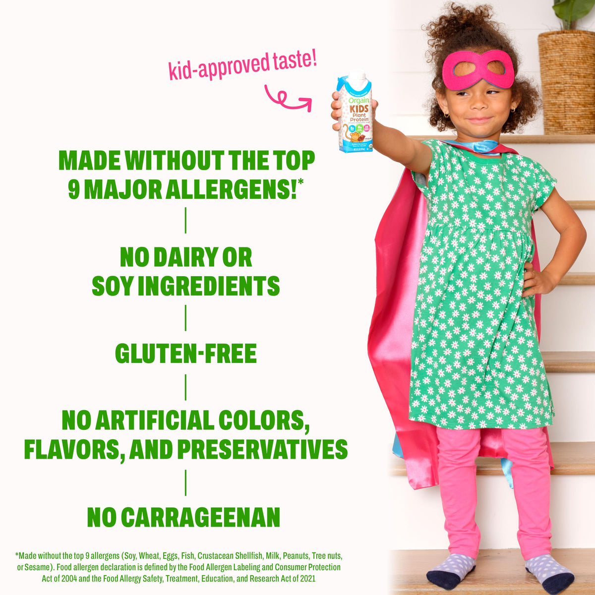 Organic Vegan Kids Protein Shakes Chocolate 8 Fl Oz 12 Pack X712760