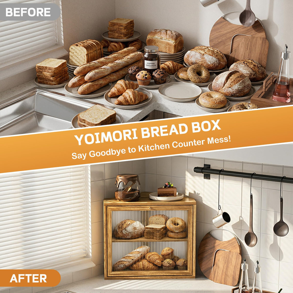 Double Layer Bread Box Q80045
