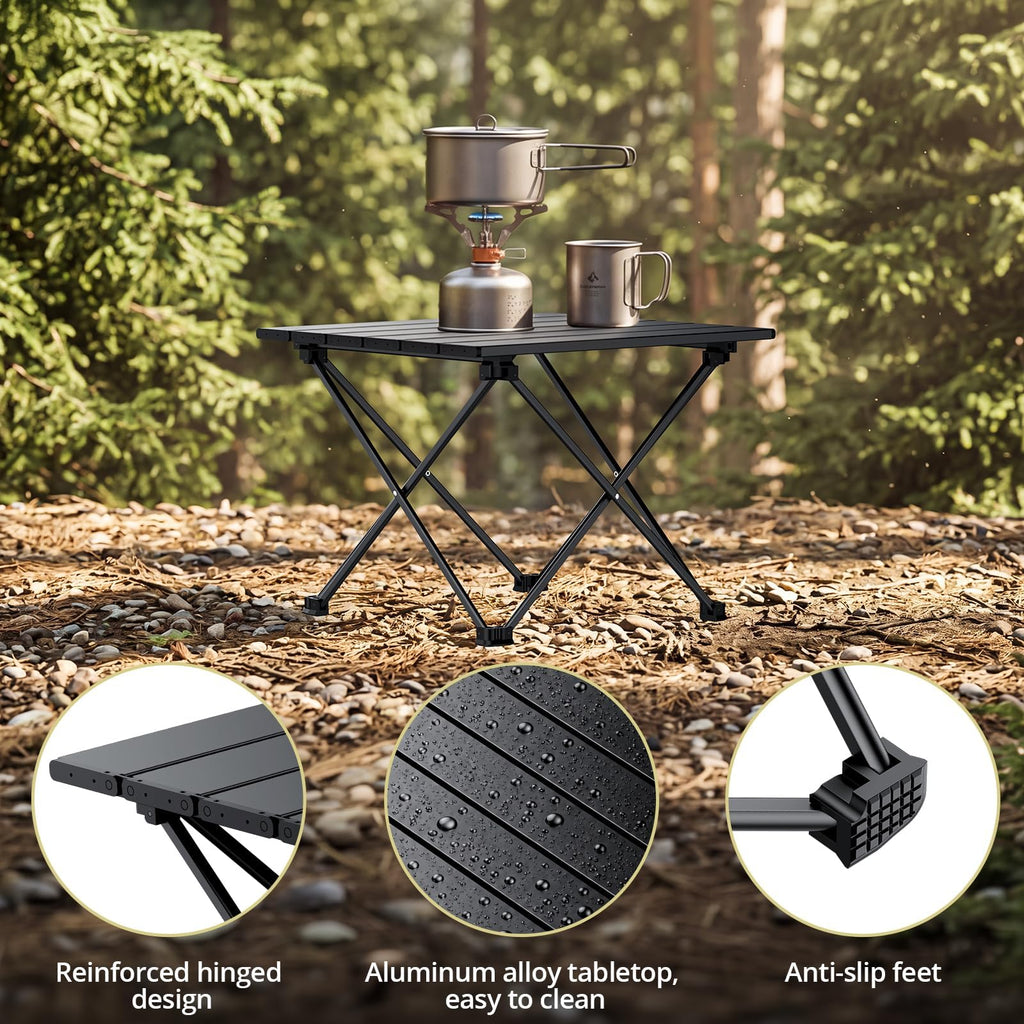 Small Folding Camping Table Aluminum Frame Y500317