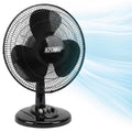 16" 3-Speed Oscillating Table Fan Black T25813